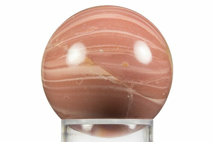 Polished Pink Opal Sphere - Western Australia #336535